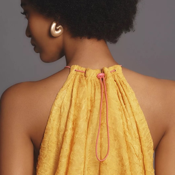 Brand New By Anthropologie Halter Parachute Bubble-Hem Tank - Picture 4 of 6